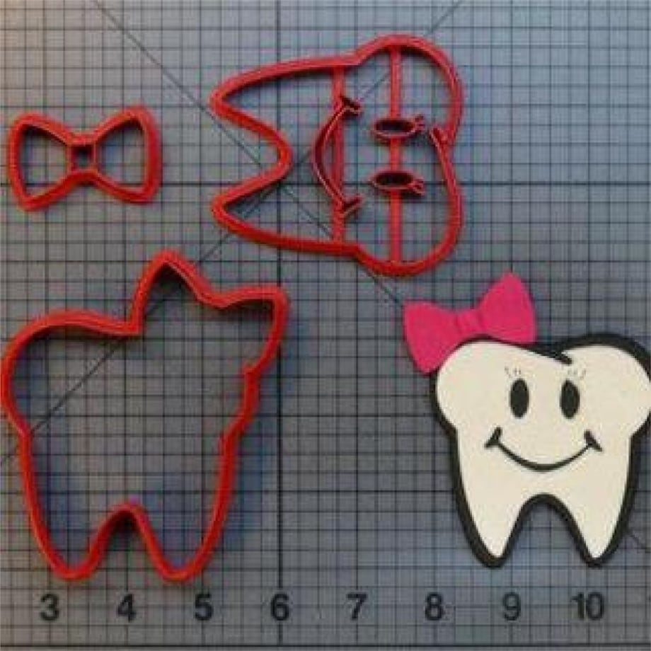 DİŞ KURABİYE ŞEKER HAMURU KALIBI DETAYLI 8 CM