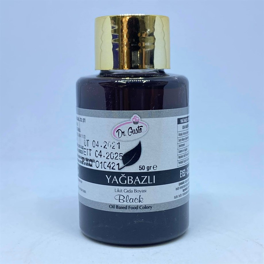 DR. GUSTO 50 GR YAĞ BAZLI LİKİT SİYAH | AdanaPastaMalzemeleri.com DR. GUSTO 50 GR YAĞ BAZLI LİKİT SİYAH