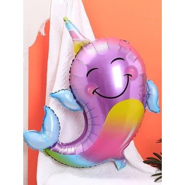 BALİNA BOYNUZLU FOLYO BALON 87 CM 7227