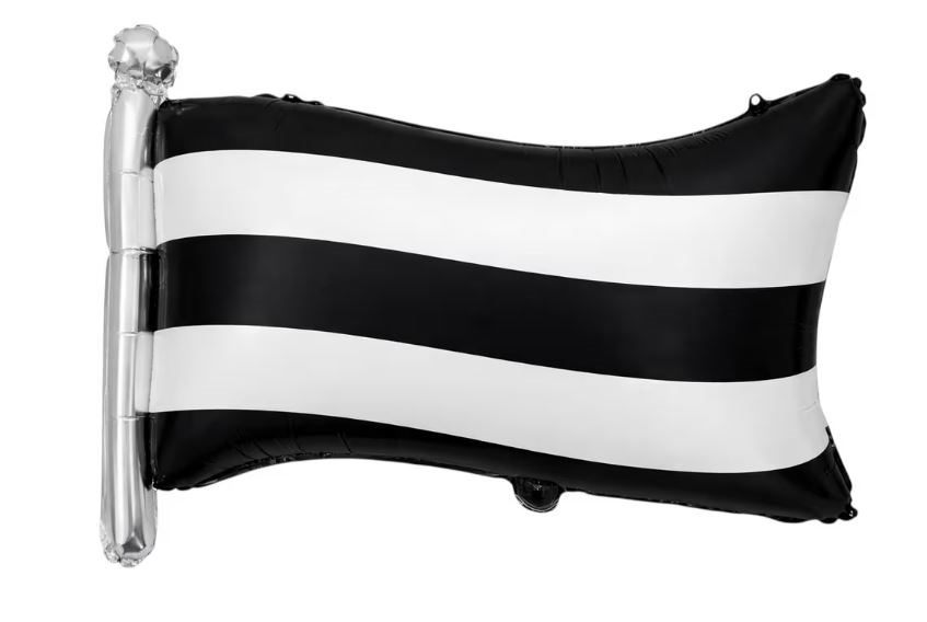 SİYAH BEYAZ BAYRAK FOLYO 0531 71X50 CM