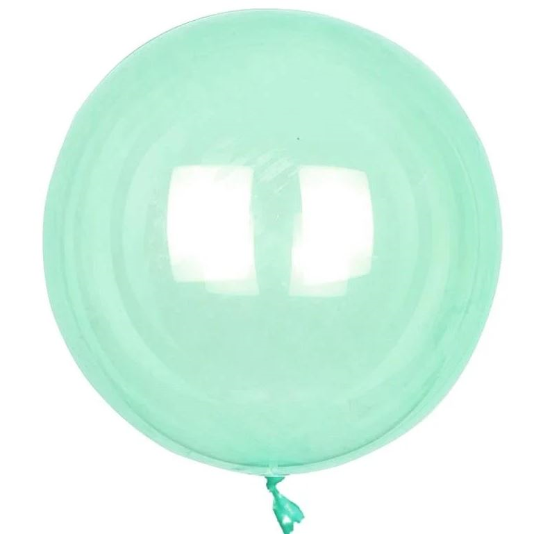 24 INCH ŞEFFAF BALON BOBO YEŞİL