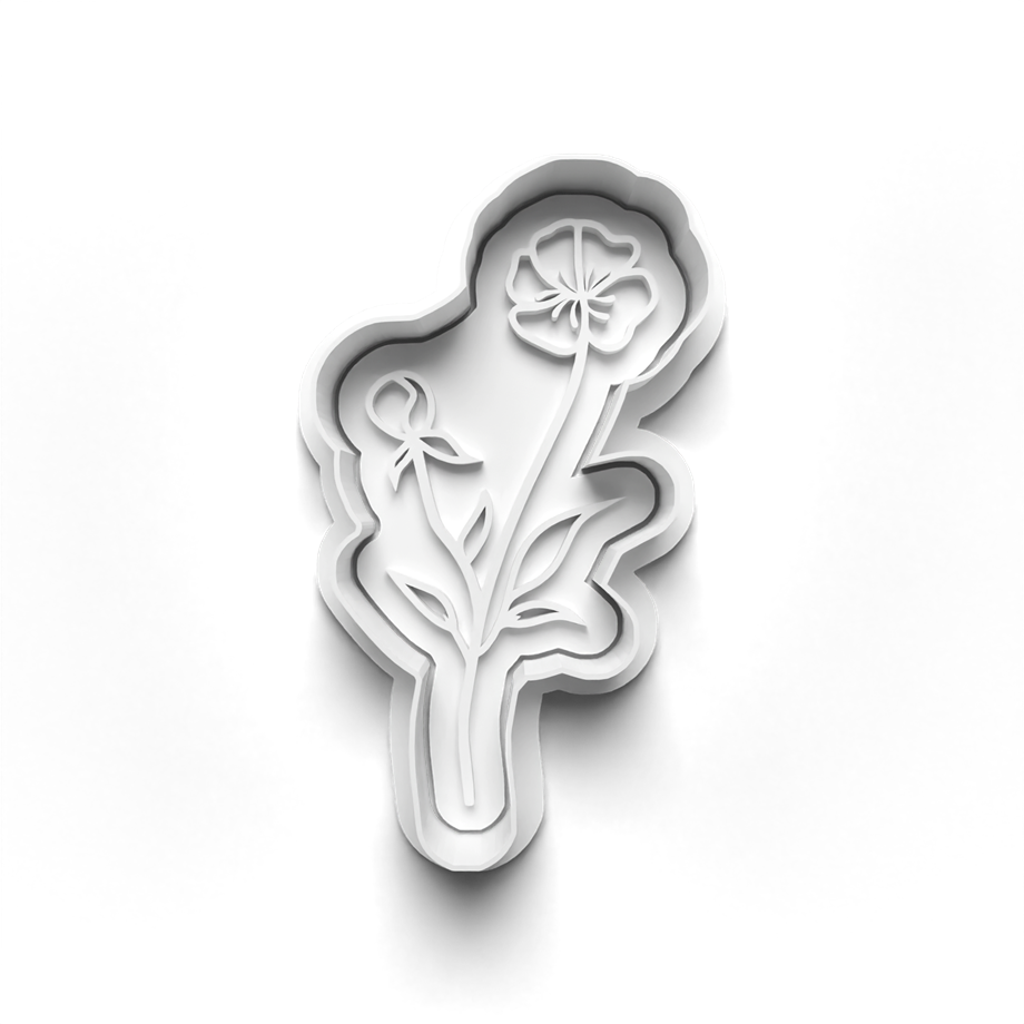 ÇİÇEK KURABİYE KALIBI KESİCİ VE DAMGASI 3D-0264_3