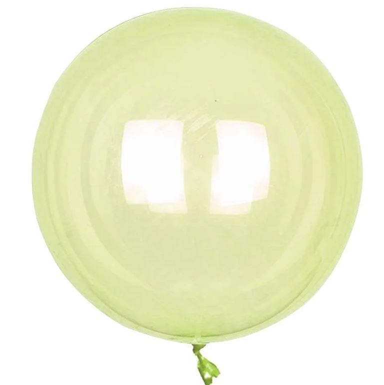24 INCH ŞEFFAF BALON BOBO SARI