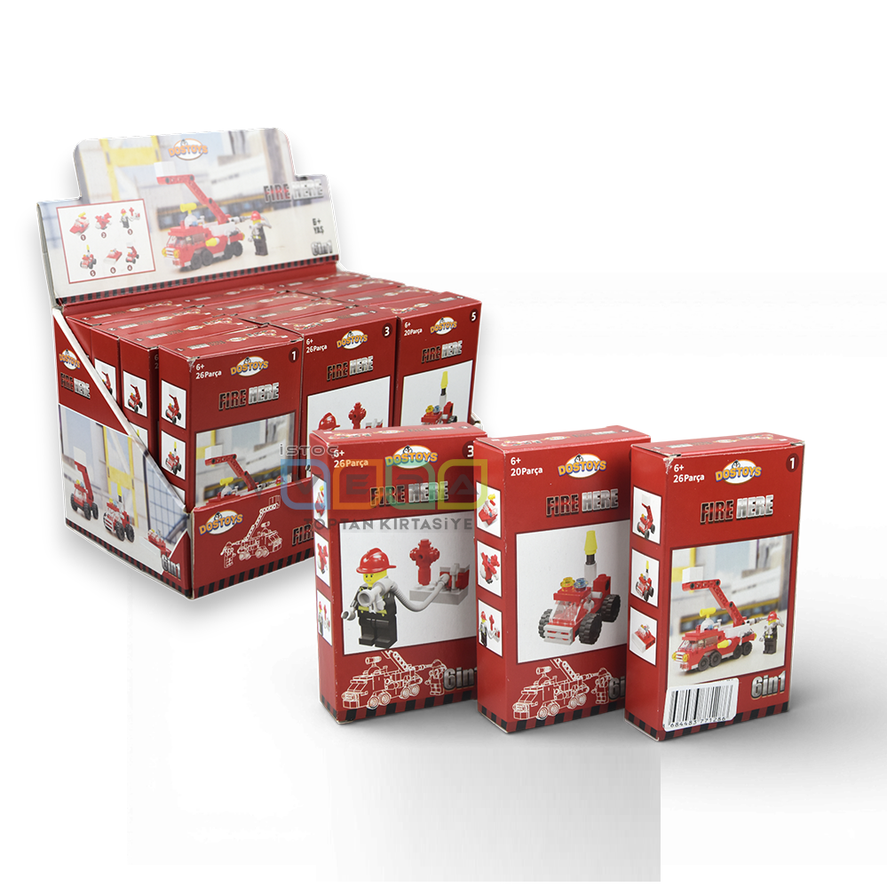 9932432525 İTFAİYE TEMALI MINI LEGO 26 PARÇA SÜPER KALİTE