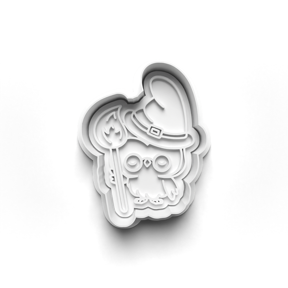 CADILAR HALLOWEEN BAYKUŞU KURABİYE KALIBI KESİCİ VE DAMGASI 3D-0448_1