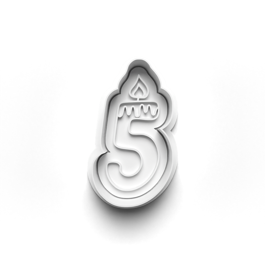 DOĞUM GÜNÜ NUMARALARI KURABİYE KALIBI KESİCİ VE DAMGASI 3D-0418_5