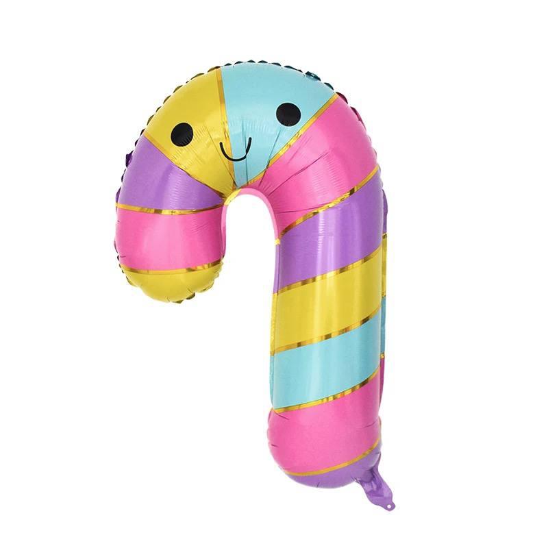 RENKLİ BASTON ŞEKER FOLYO BALON 74X54 CM - 7340