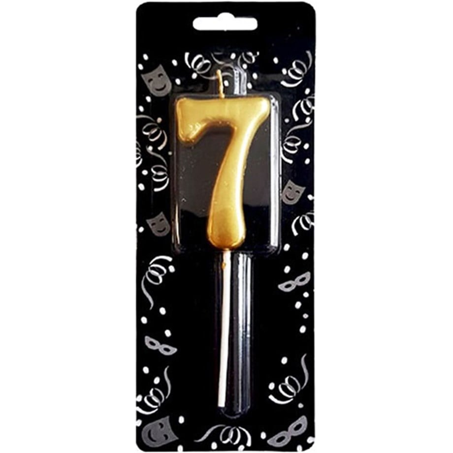 GOLD 7 RAKAM MUM 7 CM | AdanaPastaMalzemeleri.com GOLD 7 RAKAM MUM 7 CM