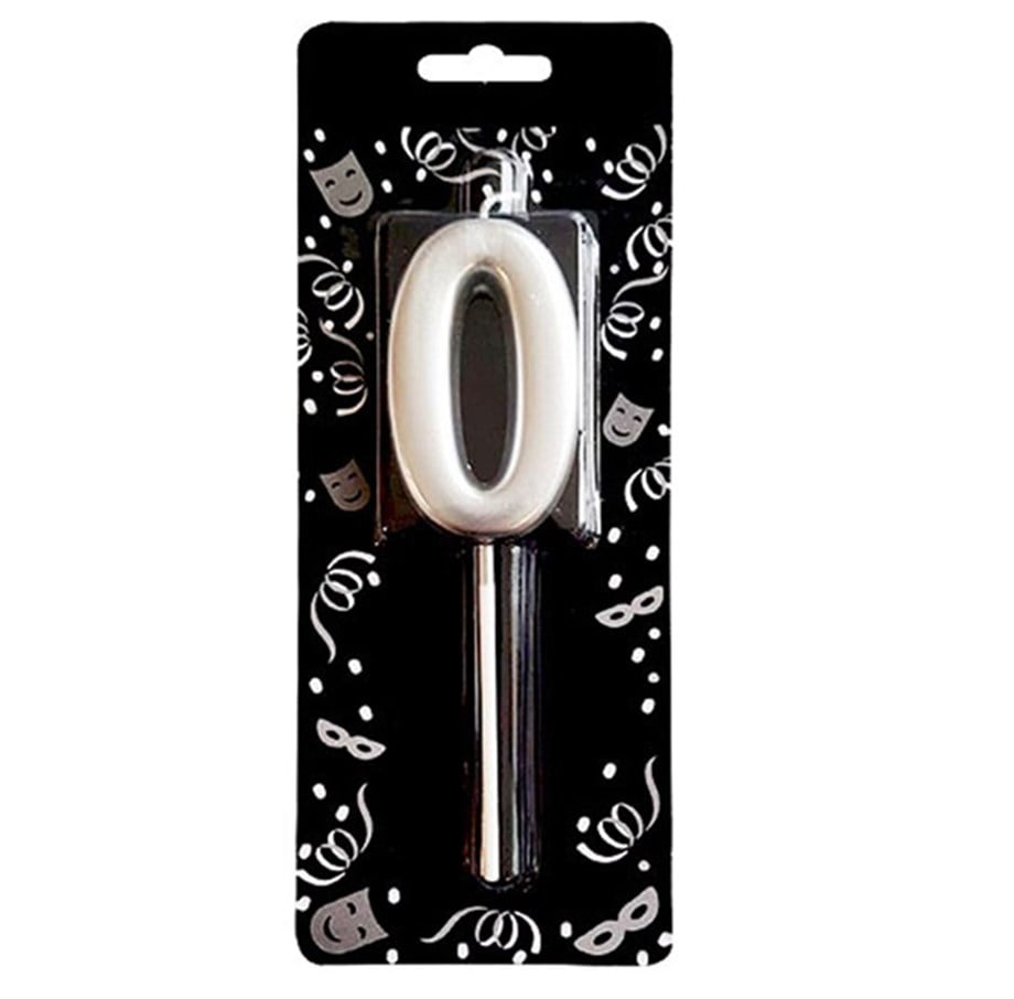 GÜMÜŞ 0 RAKAM MUM 7 CM | AdanaPastaMalzemeleri.com GÜMÜŞ 0 RAKAM MUM 7 CM