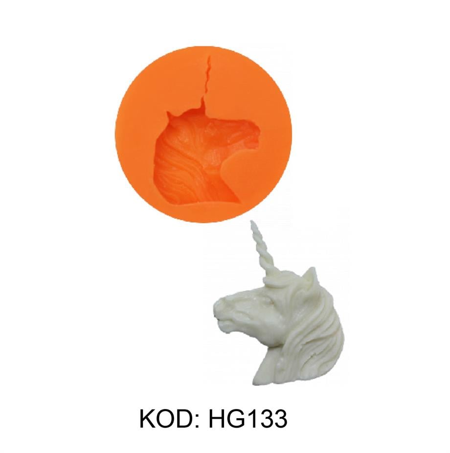 HG-133 UNICORN BOYNUZLU AT SİLİKON KALIP 5 X 3.5cm | AdanaPastaMalzemeleri.com
 HG-133 UNICORN BOYNUZLU AT SİLİKON KALIP 5 X 3.5cm