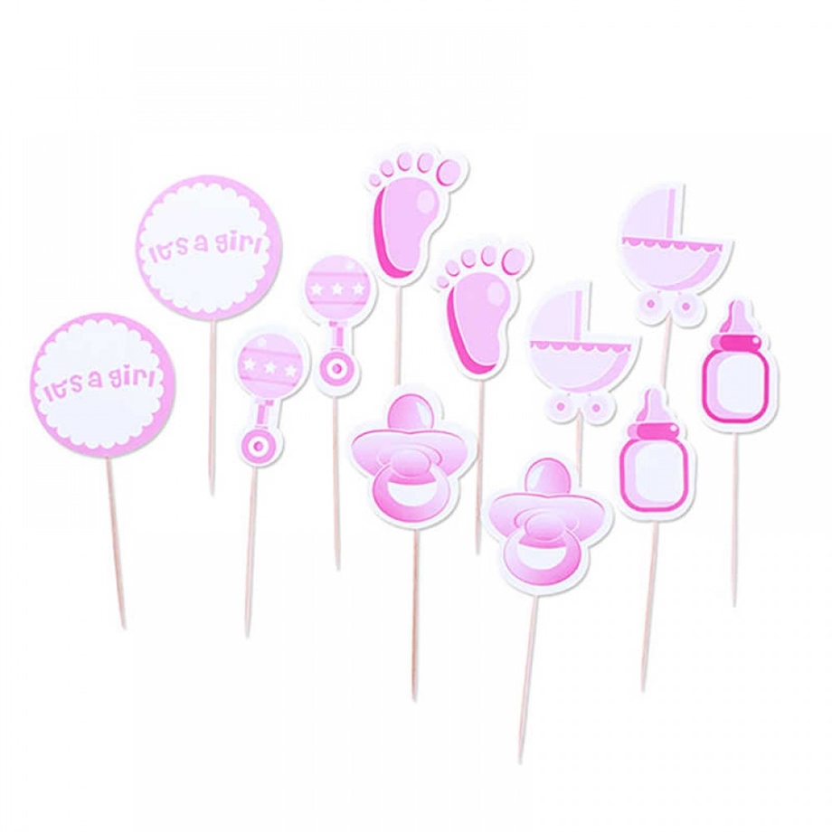 ITS A GIRL DEKORATİF KÜRDAN 12 Lİ