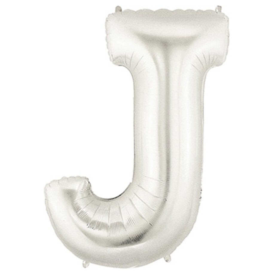 J HARFİ FOLYO BALON 35 CM GÜMÜŞ