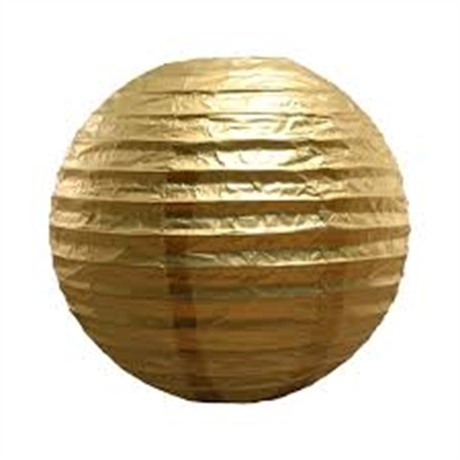 KF-033 GOLD KAĞIT DEKOR FENER 30 CM