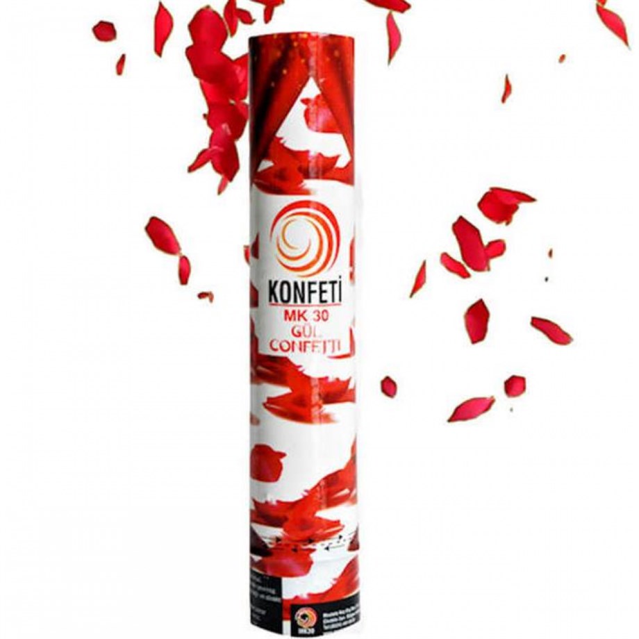 KONFETİ 30 CM GÜL