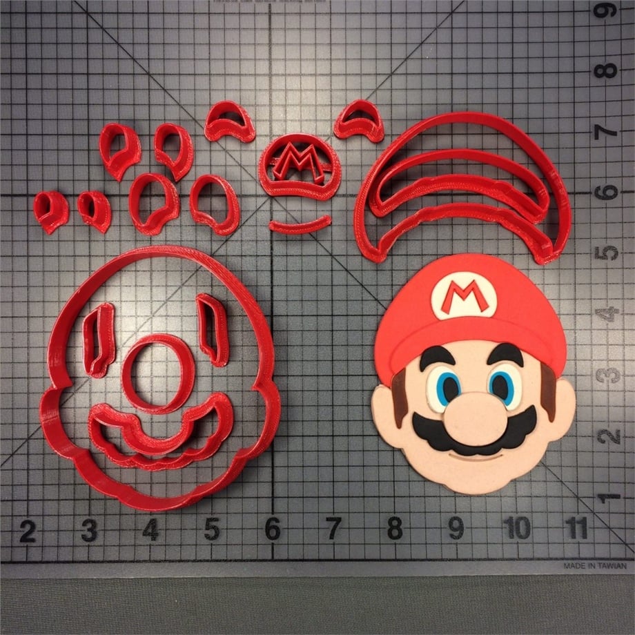 SUPER MARIO M.1 TEMA KESİCİ KALIP 18 PARÇA 8 CM