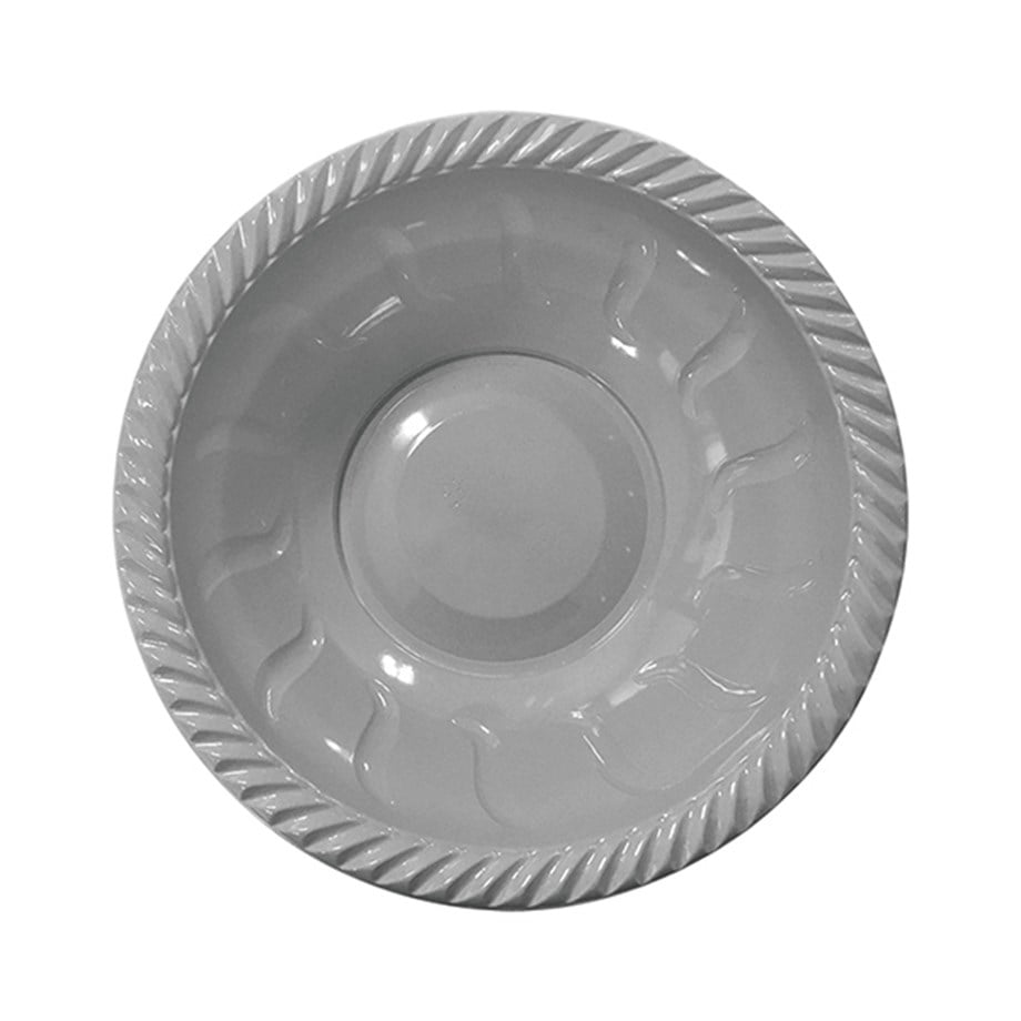 TABAK PLASTİK KASE GÜMÜŞ 8 ADET