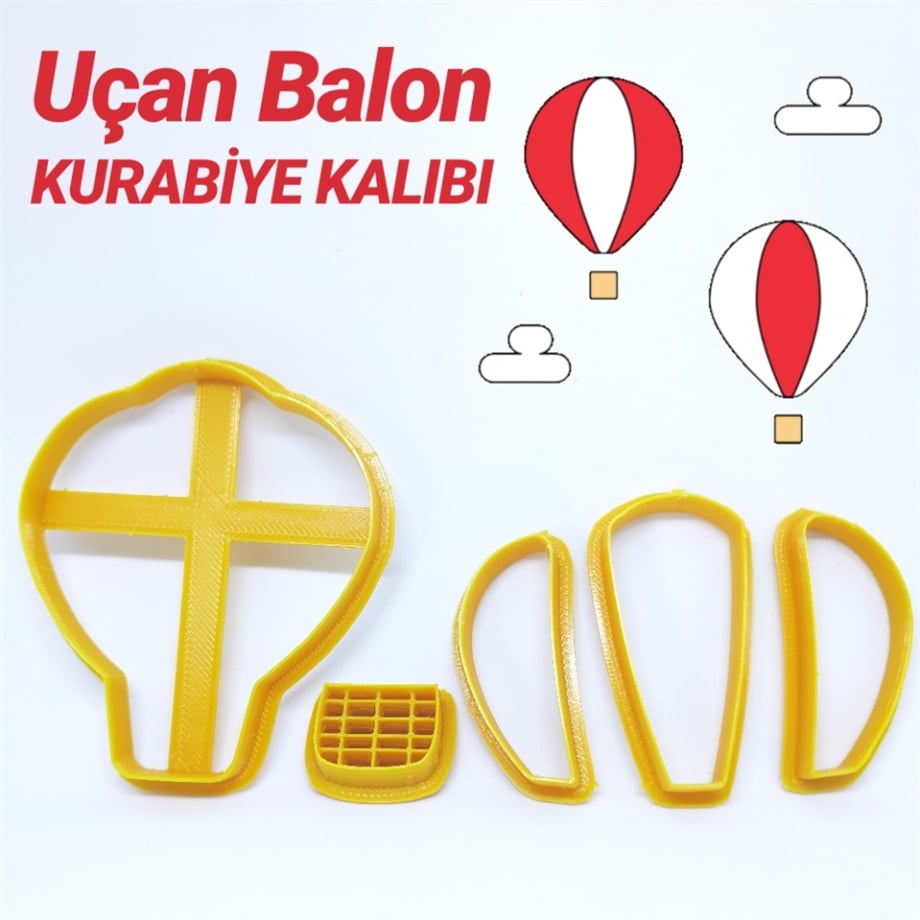 UÇAN BALON KURABİYE KALIBI 8.5 CM