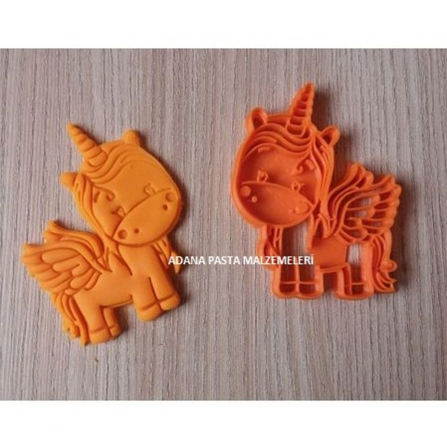 UNİCORN BOYNUZLU AT MODEL 1  KURABİYE KALIBI