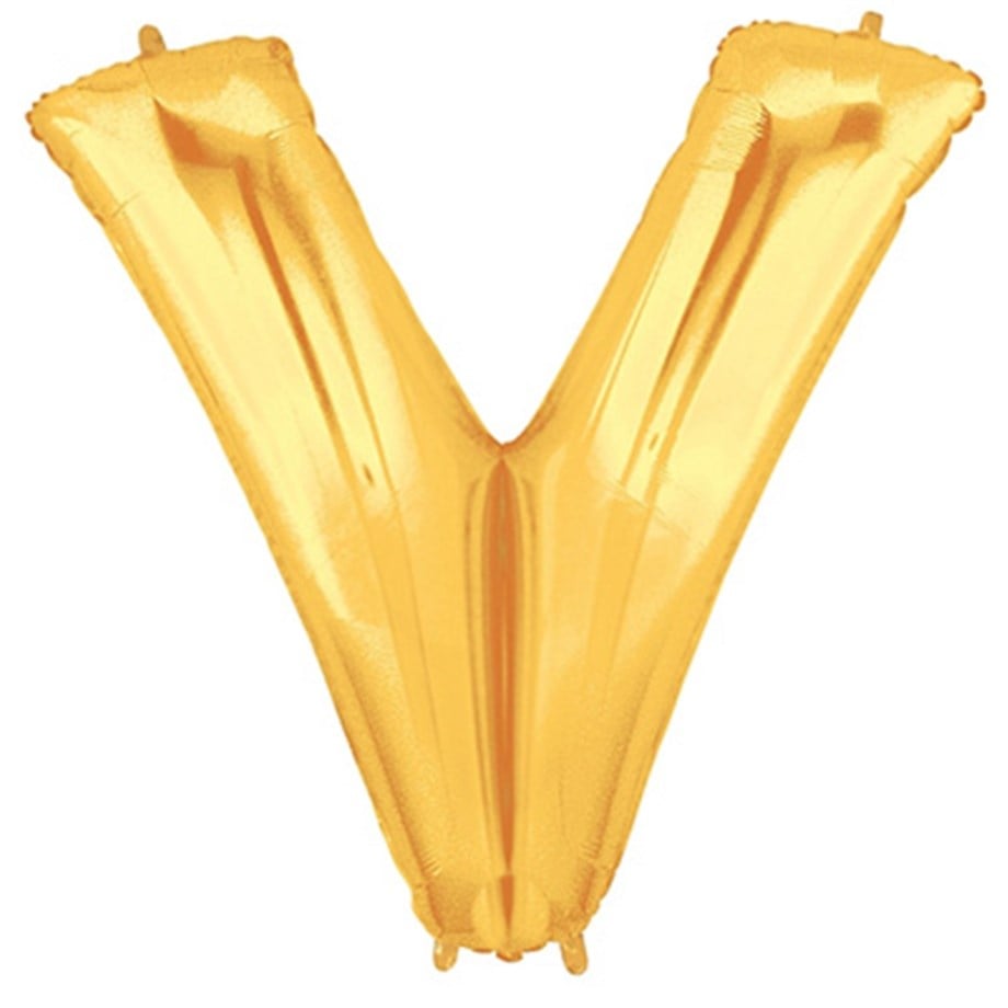 V GOLD FOLYO BALON 32 INCH | AdanaPastaMalzemeleri.com V GOLD FOLYO BALON 32 INCH