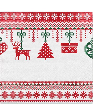 PEÇETE NOEL TEMALI 33x33 20 Lİ BRS-4909
