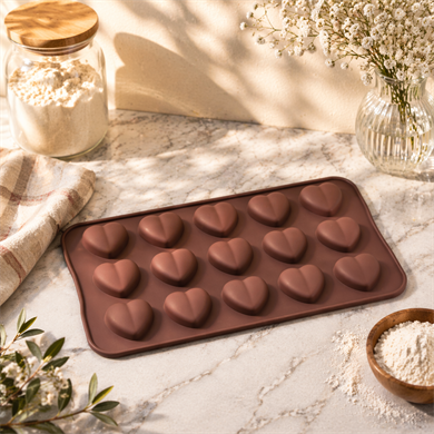 ÇİKOLATA KALIBI - SİLİKON - KALP KLP-21