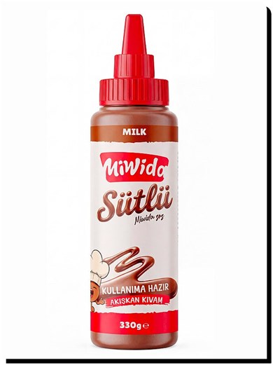 MİWİDA SÜTLÜ ÇİKOLATA SOS PANKEK WAFFLE KREP SOSU 330 GR