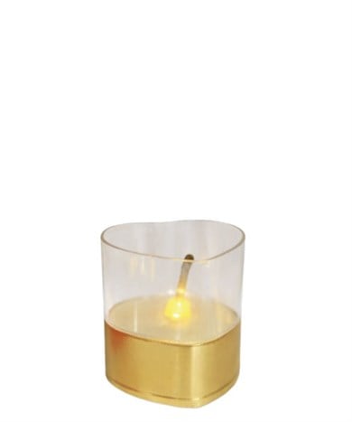 MUM LEDLİ KALP KAPSÜL MUM GÜN IŞIĞI LED-294