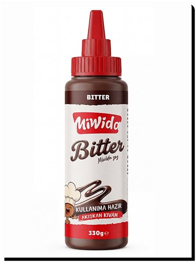 MİWİDA BİTTER ÇİKOLATA SOS PANKEK WAFFLE KREP SOSU 330 GR