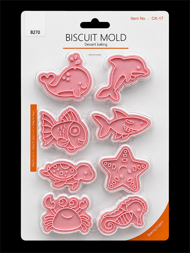 B270 PLASTİK KOPAT SET 
8 PARÇA DENİZ TEMALI SEA WORLD 6 CM