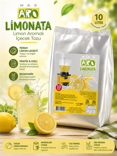 ARO LİMON 10 LT 450 GR İÇECEK TOZU KARIŞIM