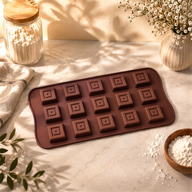 ÇİKOLATA KALIBI - SİLİKON - KARE KRS-20