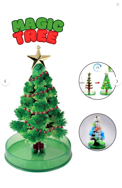 SİHİRLİ YILBAŞI ÇAM AĞACI - 24 SAATTE YEŞEREN DEKORATİF AĞAÇ SETİ - MAGIC TREE CHRISTMAS VIOS-270