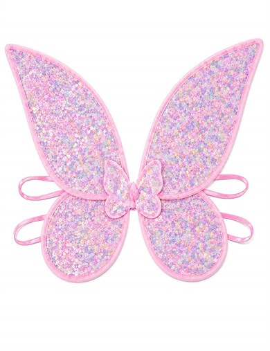 PERİ KANADI PULLU IŞIKLI PEMBE BRS-5103-PEMBE