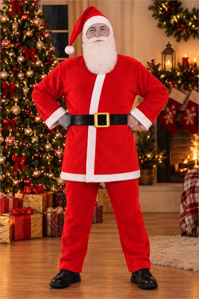 YILBAŞI YETİŞKİN ELBİSE NOEL BABA