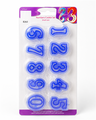 B263 PLASTİK RAKAM
 KALIP 10 PARÇA 3.5 X 2.5CM