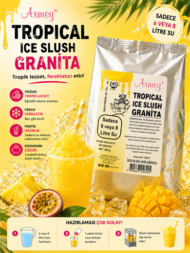 ARMEY ARO TROPİKAL SLUSH GRANITA 1 KG