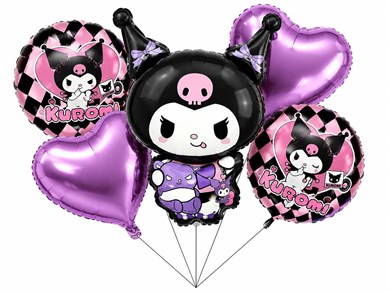 KUROMI 5 Lİ SET (FOL-TK/2712) FOLYO BALON