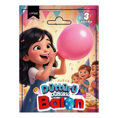 DÜTTÜRÜ DÜDÜKLÜ BALON 3LÜ - 2007021
