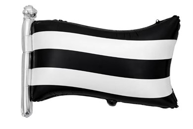 SİYAH BEYAZ BAYRAK FOLYO 0531 71X50 CM