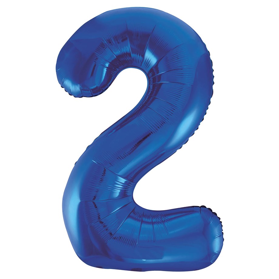  2 MAVİ 34 INCH FOLYO BALON