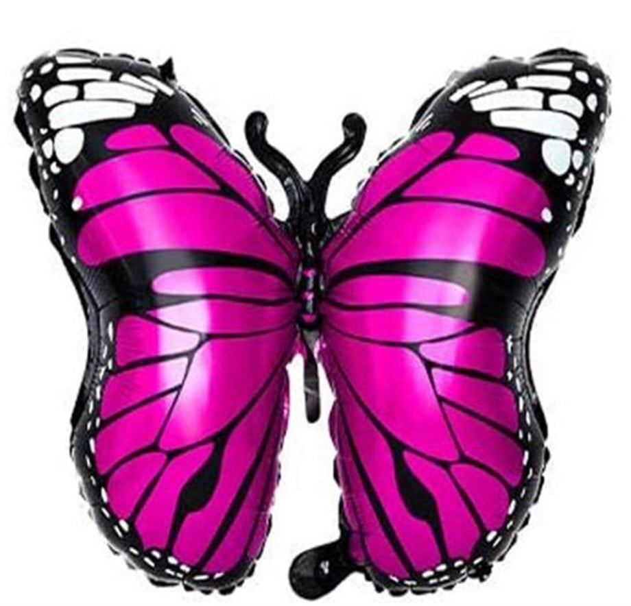  28 INCH KELEBEK PEMBE FOLYO BALON 2642