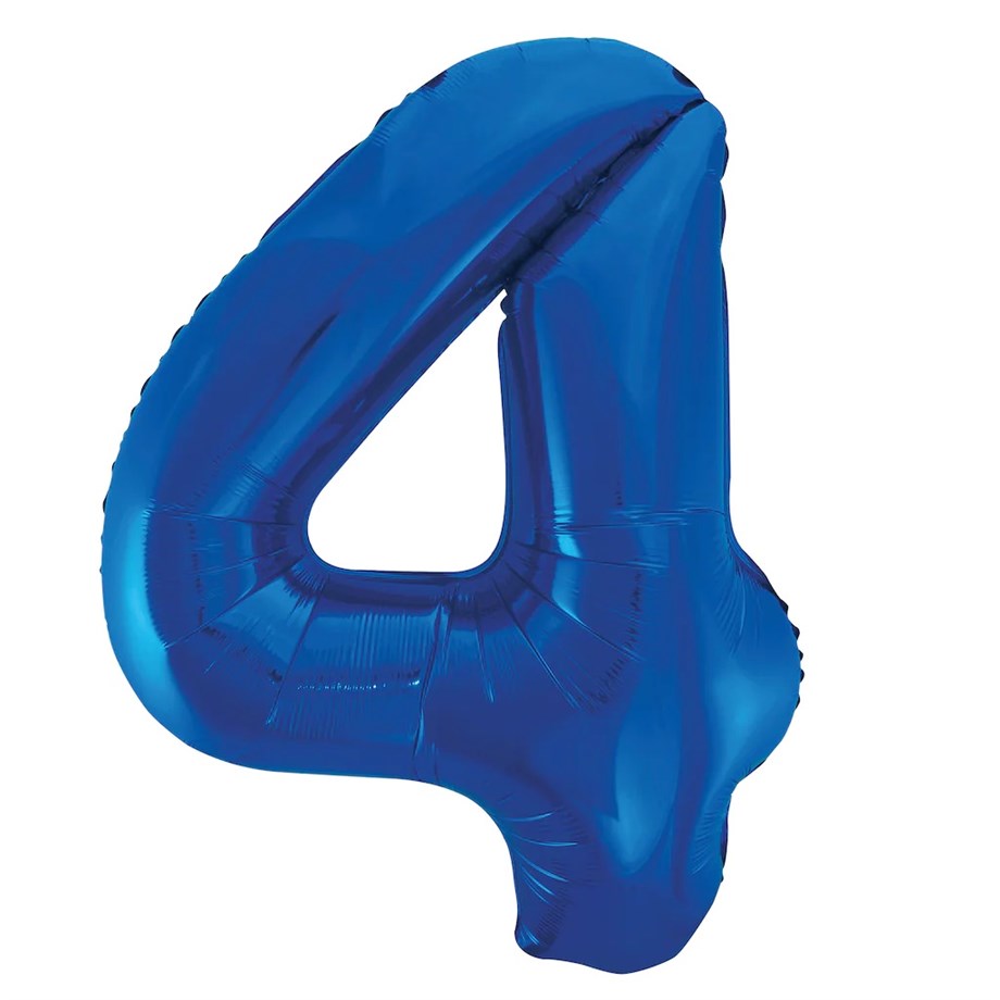  4 MAVİ 34 INCH FOLYO BALON