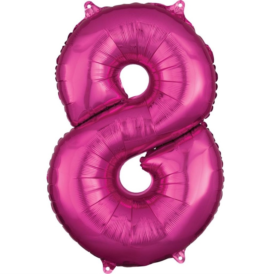  8 PEMBE 34 INCH FOLYO BALON