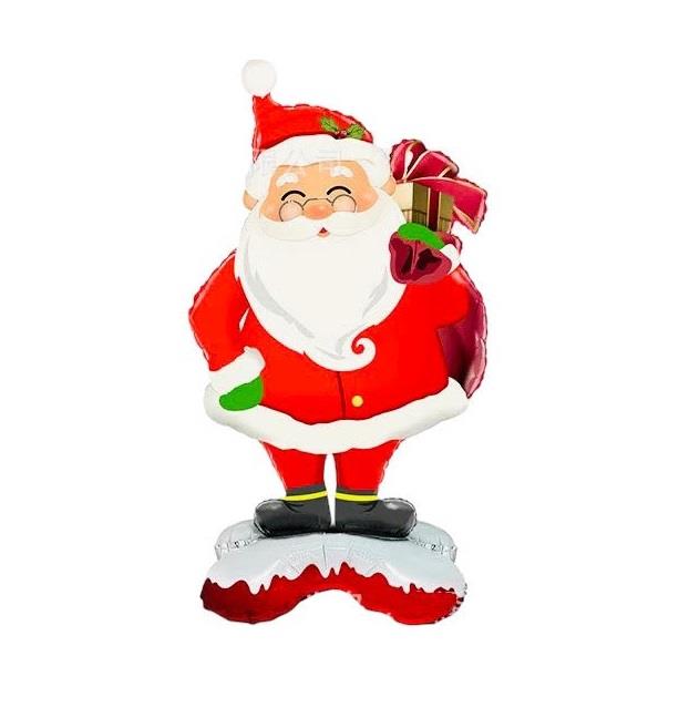  AYAKLI NOEL BABA FOLYO BALON 70 -54 CM 3212 YILBAŞI
