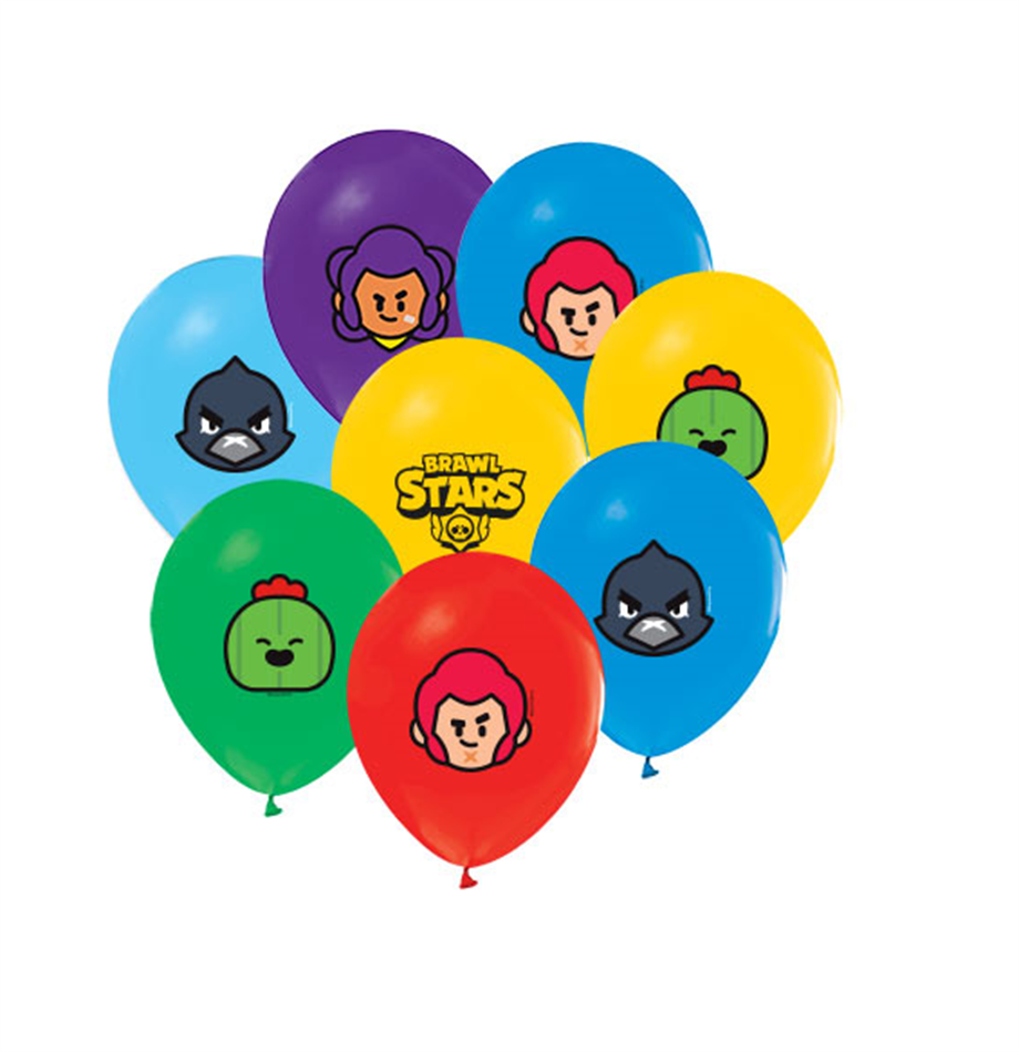  BALON BRAWL STARS BASKILI KARIŞIK 10 ADET