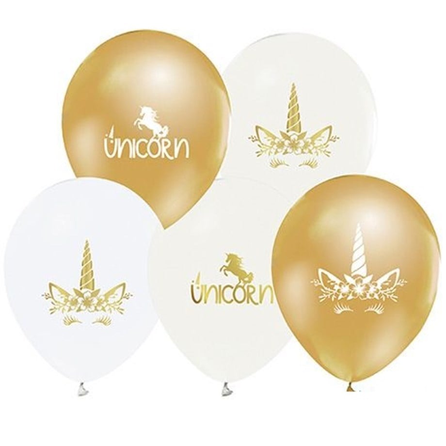  BALON UNICORN DORE BASKILI 10 ADET