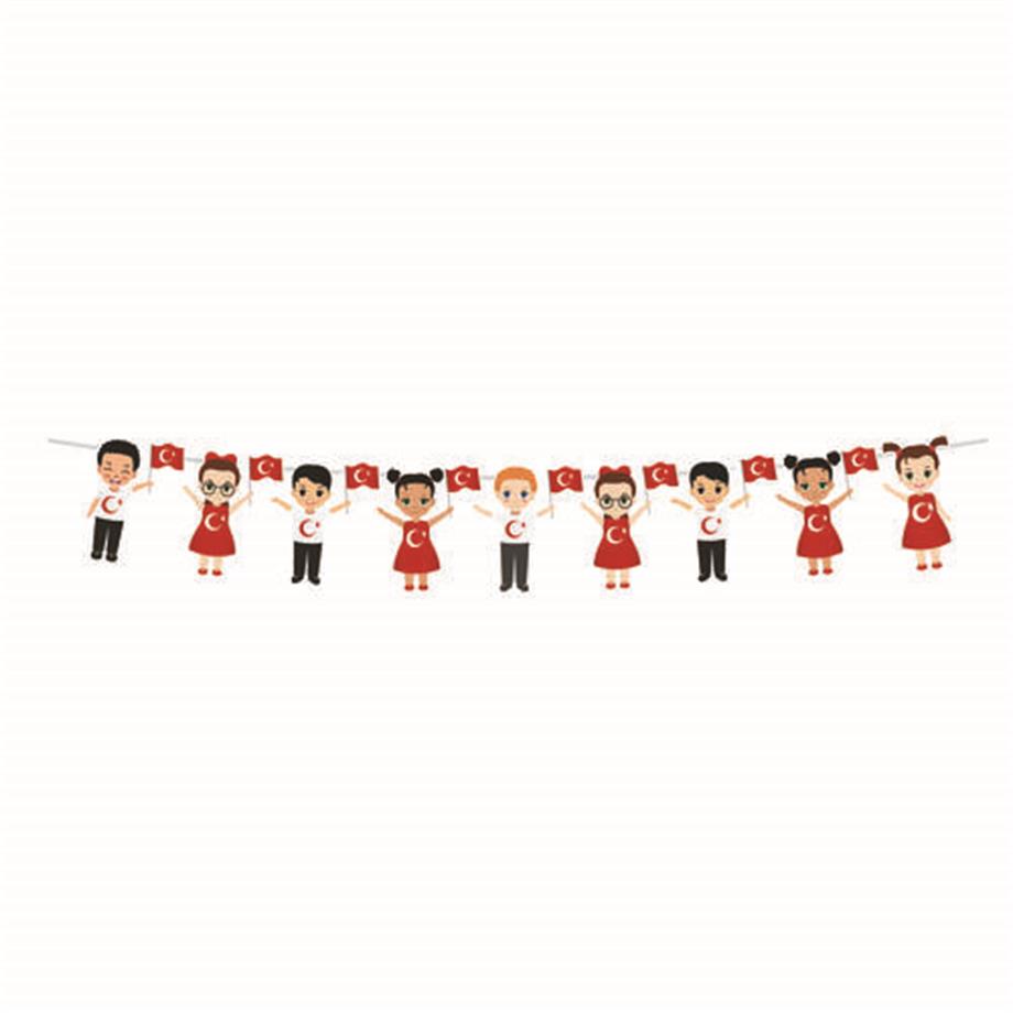  DEKORATİF BANNER 23 NİSAN BAYRAMI 152 CM