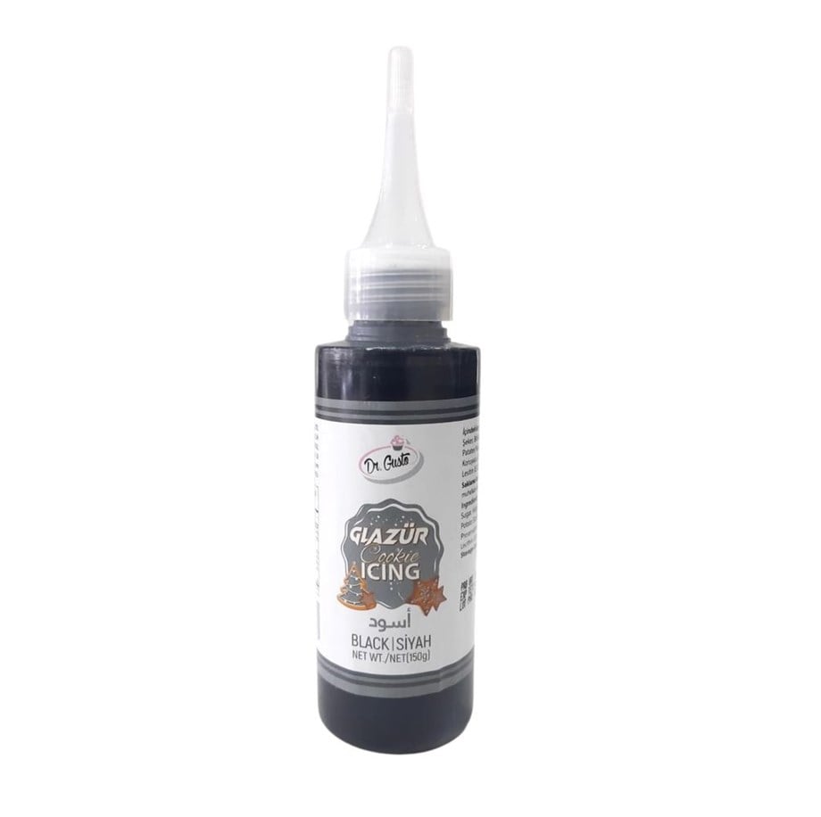  DR GUSTO GLAZÜR COOKIE ICING 150 GR SİYAH