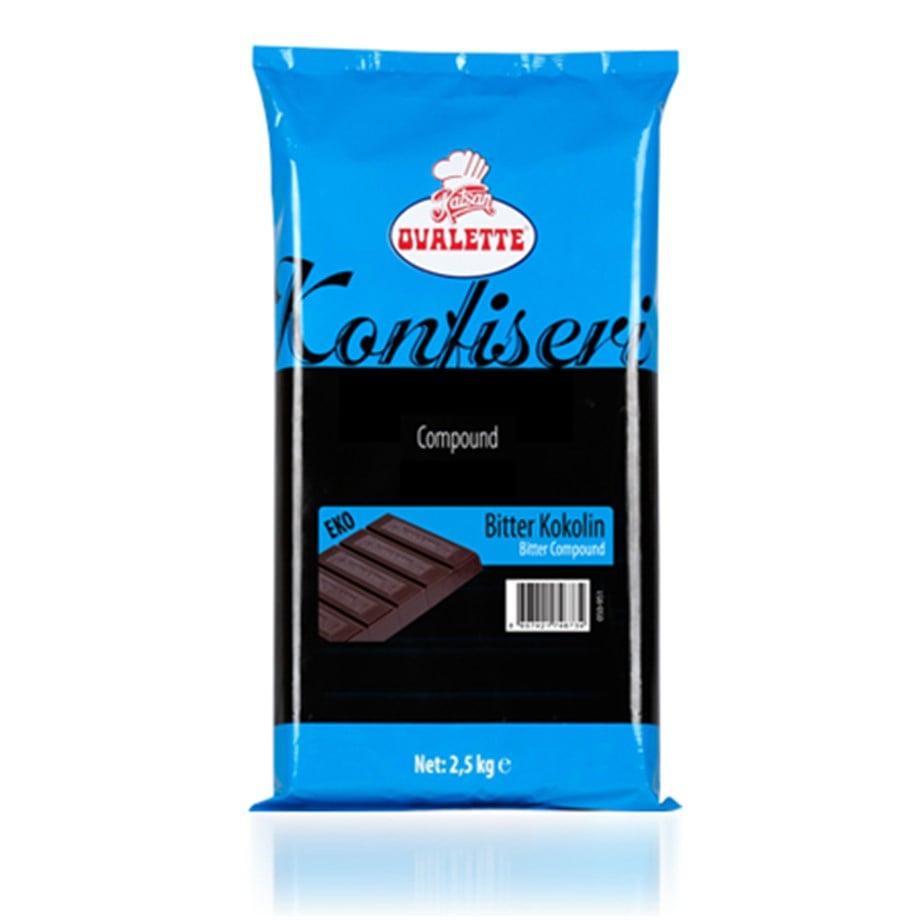 EKO KÜVERTÜR KOKOLİN BİTTER OVALETTE 2.5 KG