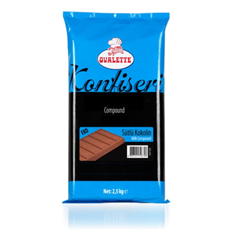 EKO KÜVERTÜR KOKOLİN SÜTLÜ OVALETTE 2.5 KG